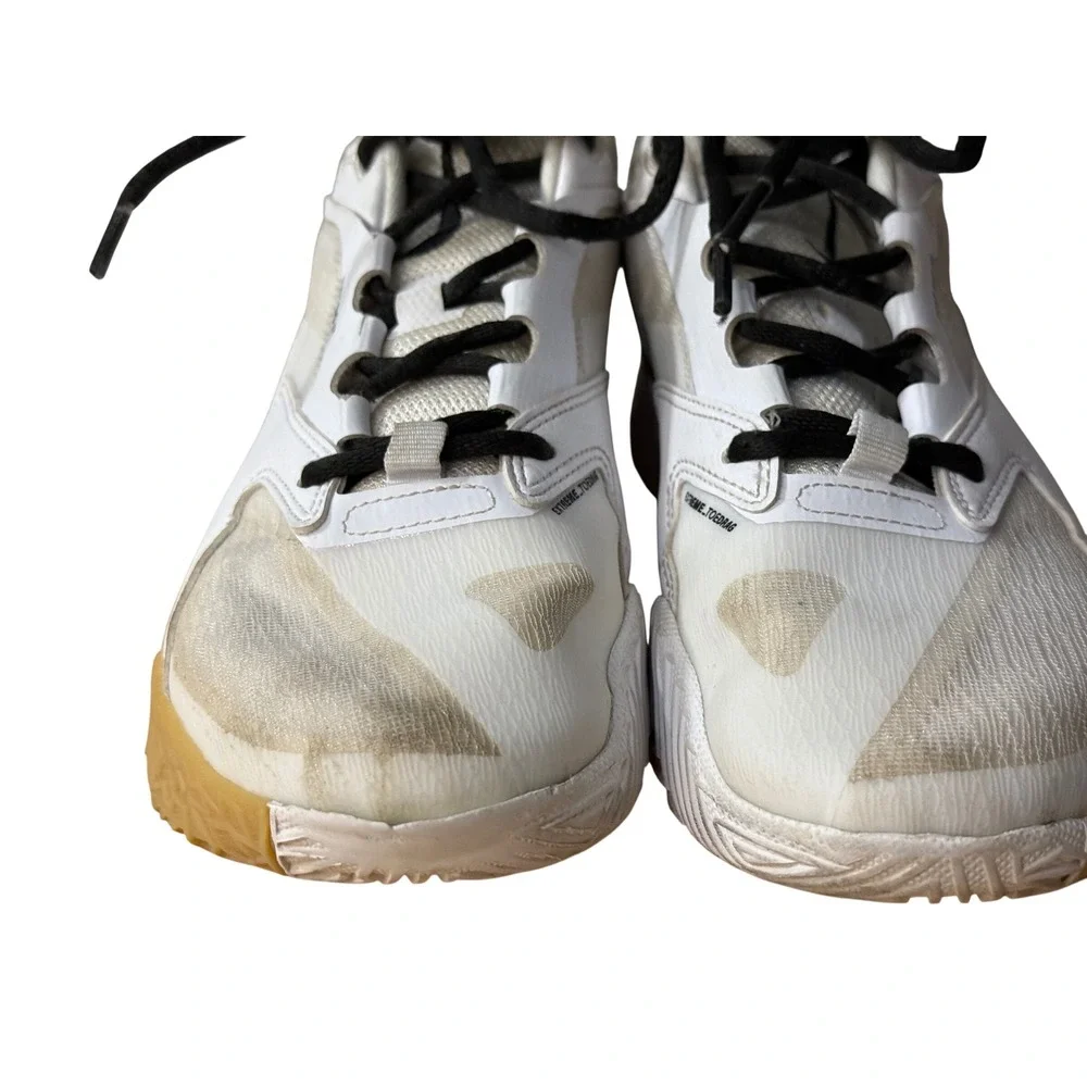 Nike‎ Air Zoom Hyperace 3 White Black Gum Volleyball Shoes FQ7074-101 Kids 4.5